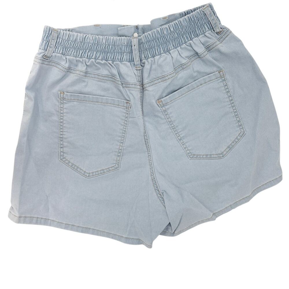 SANCTUARY Shorts Size 31 NEW Sunny Flashback Short Light Denim Blue Chambray - Picture 4 of 5